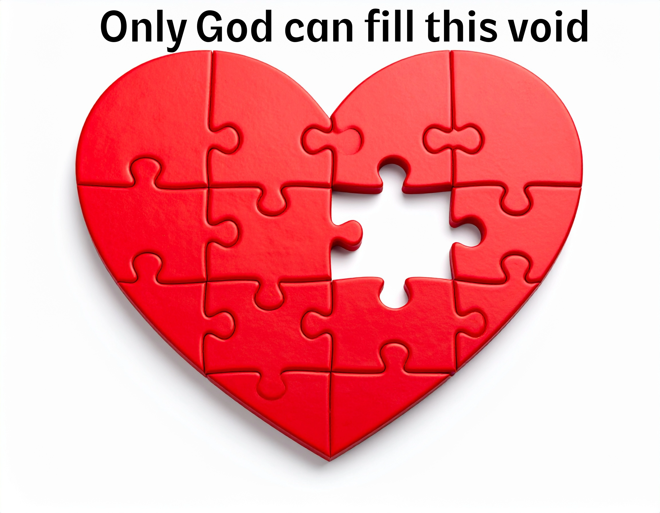Only God can fill the void in our hearts